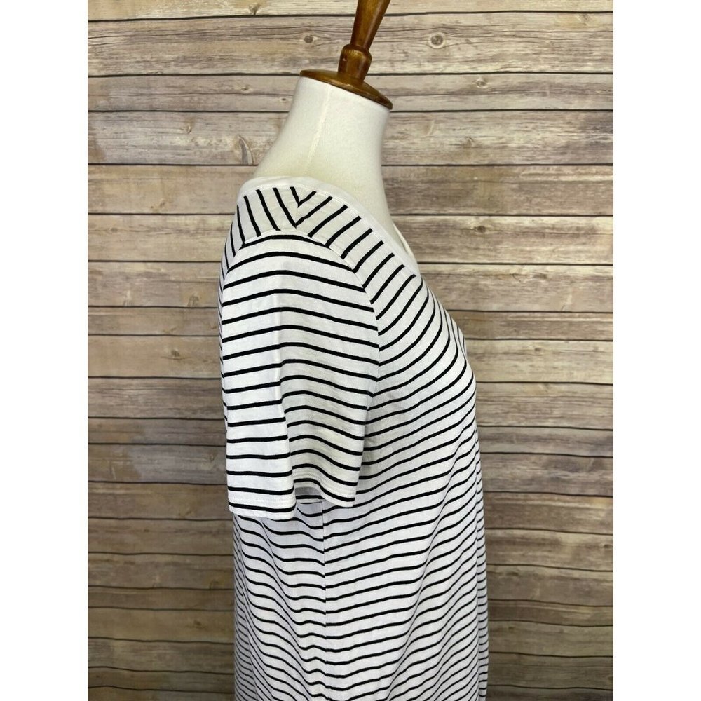 Mudpie Women’s Medium Dress White Blue Stripe - Picture 8 of 10